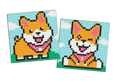 Ideyka, Kids, magnes z diamentową mozaiką, zabawne psy, 9-9 cm