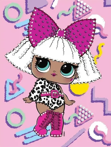 Ideyka, L.O.L. Surprise, diamentowa mozaika, Diva, 15-20 cm