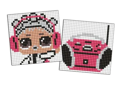 Ideyka, L.O.L. Surprise, diamentowa mozaika na magnes, Boombox, 9-9 cm