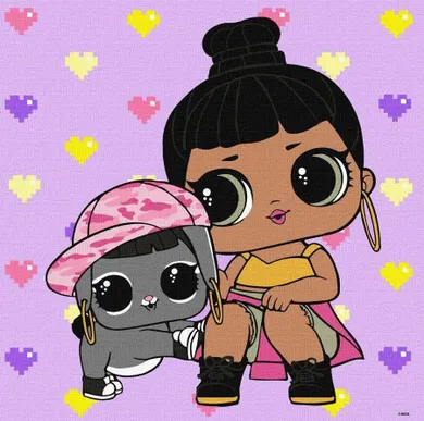 Ideyka, L.O.L. Surprise, malowanie po numerach, 40-40 cm