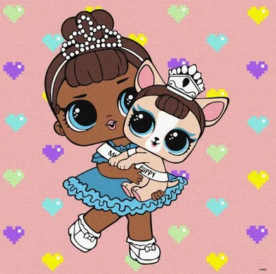 Ideyka, L.O.L. Surprise, malowanie po numerach, 40-40 cm