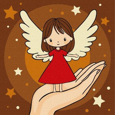 Ideyka, malowanie po numerach, Dłoń Dziewicy 25-25 cm