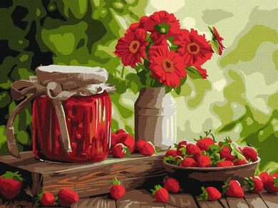 Ideyka, malowanie po numerach, Dżem truskawkowy, 30-40 cm
