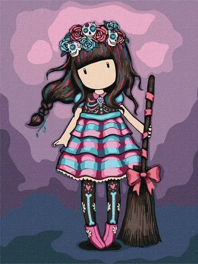 Ideyka, malowanie po numerach, Frida Kids, 30-40 cm