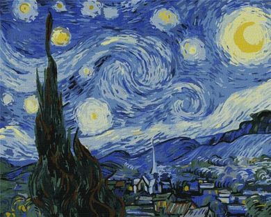 Ideyka, malowanie po numerach, Gwiaździsta noc, 40-50 cm