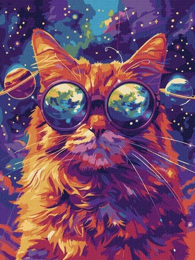 Ideyka, malowanie po numerach, Gwiezdne okulary, 30-40 cm