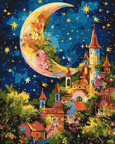 Ideyka, malowanie po numerach, Gwiezdny pałac, 40-50 cm