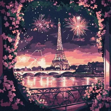 Ideyka, malowanie po numerach, Jasna noc, 30-30 cm