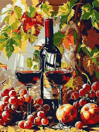 Ideyka, malowanie po numerach, Jesienne wino, 30-40 cm
