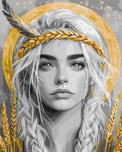 Ideyka, malowanie po numerach, Kłoski we włosach, 40-50 cm