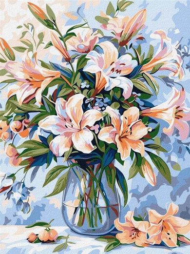 Ideyka, malowanie po numerach, Kwiatowy wiersz, 30-40 cm