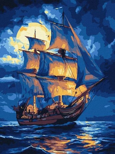 Ideyka, malowanie po numerach, Legenda fal, 30-40 cm