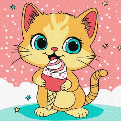 Ideyka, malowanie po numerach, Malinowe lody