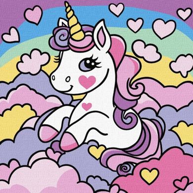 Ideyka, malowanie po numerach, Marzycielski jednorożec