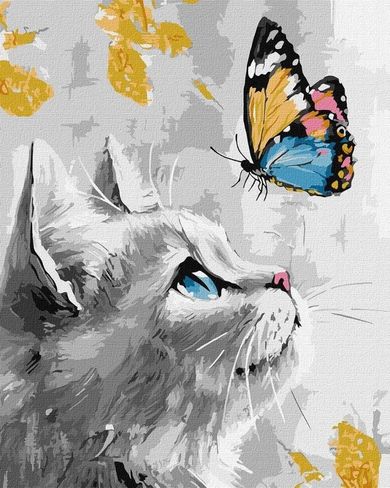 Ideyka, malowanie po numerach, Marzycielskie Kociątko