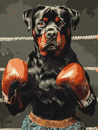 Ideyka, malowanie po numerach, Moc ringu, 30-40 cm