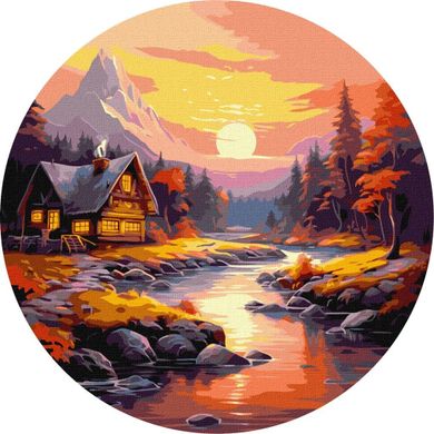 Ideyka, malowanie po numerach, Panorama gryska, 39-39 cm