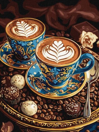 Ideyka, malowanie po numerach, Poranny zapach metal, 30-40 cm