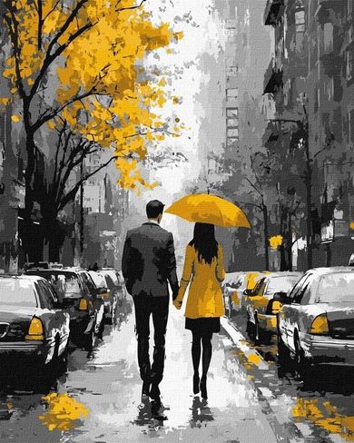 Ideyka, malowanie po numerach, Przez romantyczne ulice, 40-50 cm