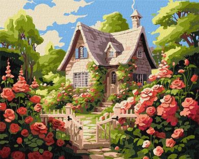 Ideyka, malowanie po numerach, Przytulny domek, 40-50 cm