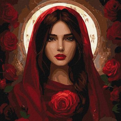 Ideyka, malowanie po numerach, Róża majowa, 40-40 cm