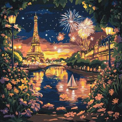 Ideyka, malowanie po numerach, salut dla Paryża, 40-40 cm