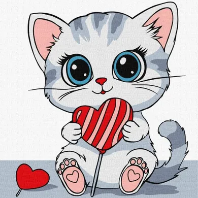 Ideyka, malowanie po numerach, Słodkie