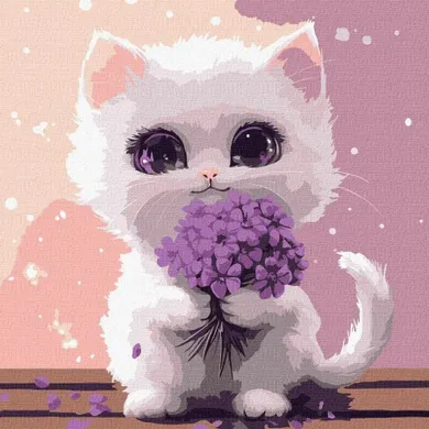 Ideyka, malowanie po numerach, Słoneczne mruczenie 30-30