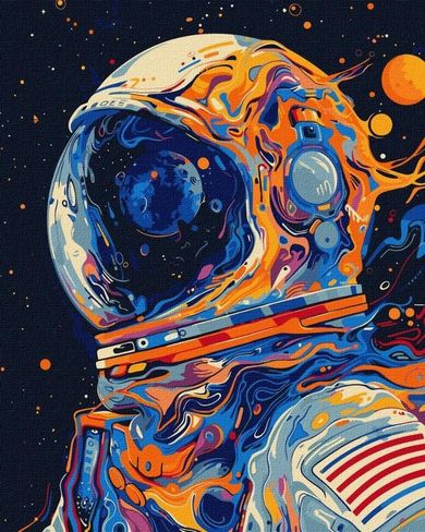 Ideyka, malowanie po numerach, Spojrzenie, 40-50 cm