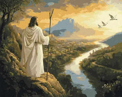 Ideyka, malowanie po numerach, Spojrzenie Zbawiciela, 40-50 cm