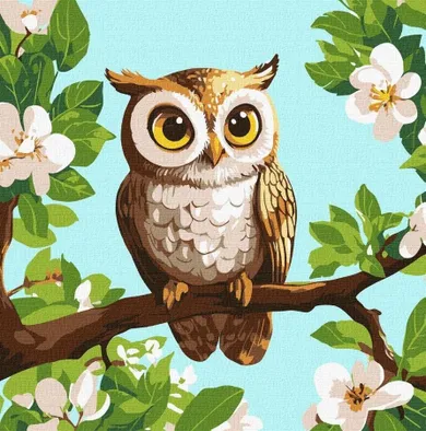 Ideyka, malowanie po numerach, Straż leśna, 30-30 cm