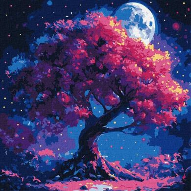 Ideyka, malowanie po numerach, Sylwetka drzewa, 40-40 cm