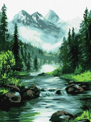 Ideyka, malowanie po numerach, Tajemnicze źródło, 30-40 cm