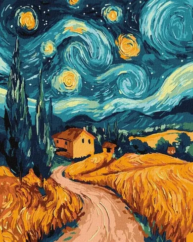 Ideyka, malowanie po numerach, Ukraińska noc, 40-50 cm