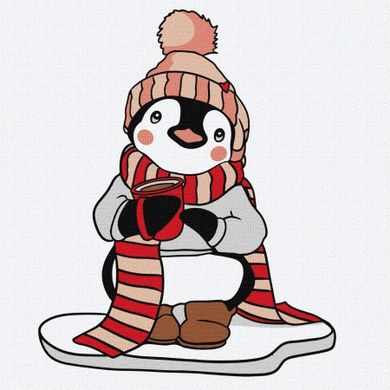 Ideyka, malowanie po numerach, Ulubiona zima Kids, 25-25 cm