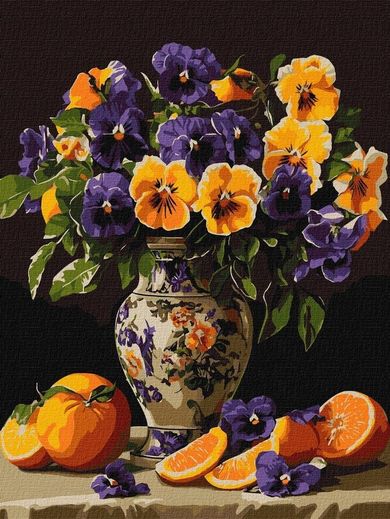 Ideyka, malowanie po numerach, Wdzięczne bratki, 30-40 cm