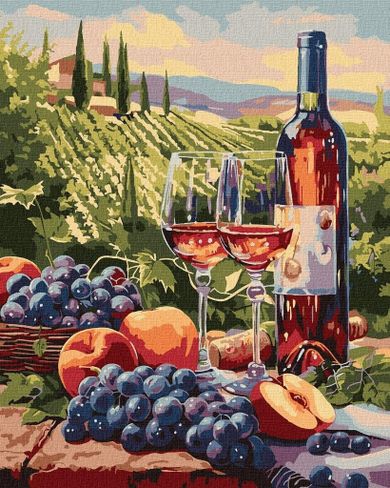 Ideyka, malowanie po numerach, Wino owocowe, 40-50 cm