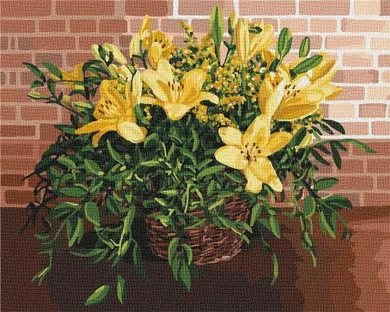 Ideyka, malowanie po numerach, Wykwintne lilie, 40-50 cm