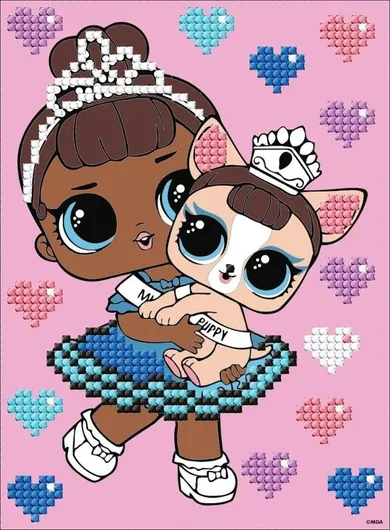 Ideyka, mozaika diamentowa, L.O.L. Surprise, Miss Baby, 15-20 cm