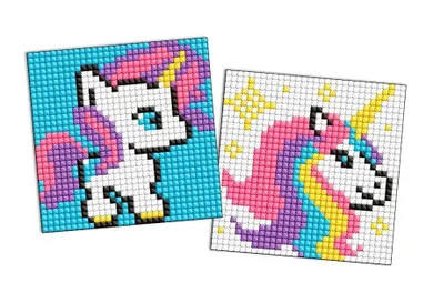 Ideyka, mozaika diamentowa, naklejka, Jednorożec, 9-9 cm