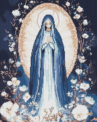 Ideyka, mozaika diamentowa, Niepokalana Dziewica, 40-50 cm