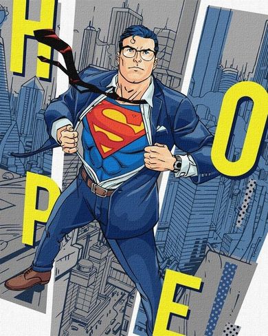 Ideyka, Superman: Nadzieja, malowanie po numerach, 40-50cm