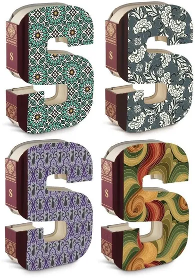 If, Alphabooks, notatnik, gładki, litera S, 1 szt.