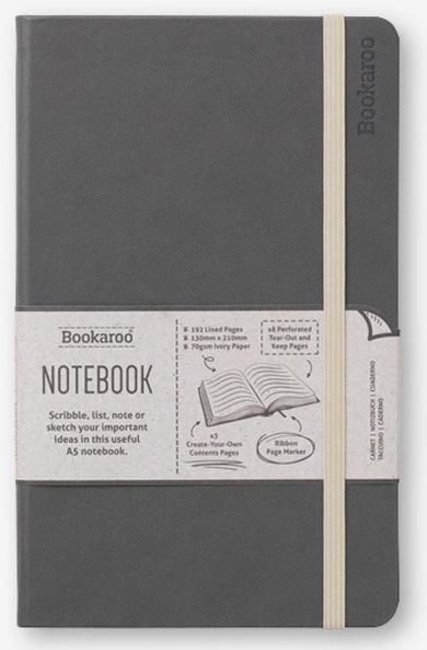 If, Bookaroo, Journal, notatnik A5, szary, 1 szt.