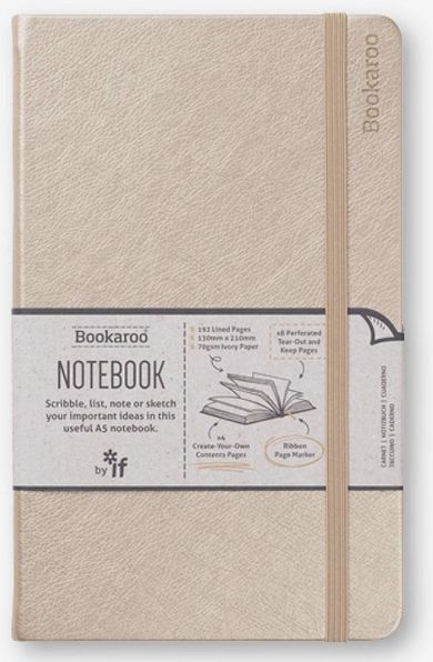 If, Bookaroo, Journal, notatnik A5, złoty, 1 szt.