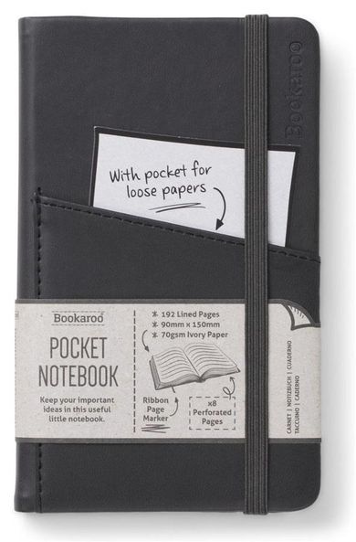 If, Bookaroo, Journal, notatnik, pocket A6, czarny