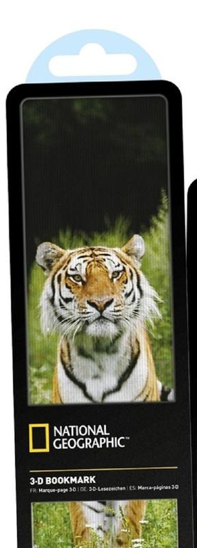 If, National Geographic, zakładka do książki 3D, tygrys