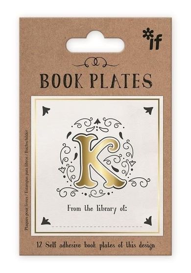 If, zestaw naklejek, litera K, 12 szt.