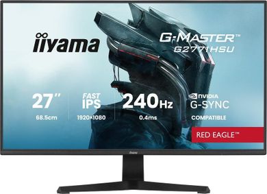Iiyama, monitor, 27", G2771HSU-B1 0.4ms,Fast IPS, 1xUSB 3.2, 1xUSB C, 240Hz, DP, 2xHDMI, Adaptive G-SYNC - 1920-1080