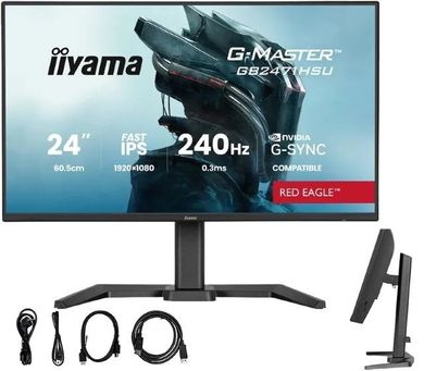 Iiyama, monitor, LED Fast IPS 23,8", GB2471HSU-B1, Red Eagle, 240Hz
